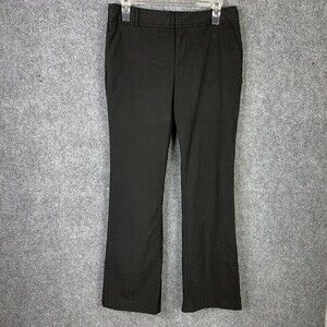 Banana Republic Dress Pants Size 6S Women Black Straight Leg Martin Fit Lined